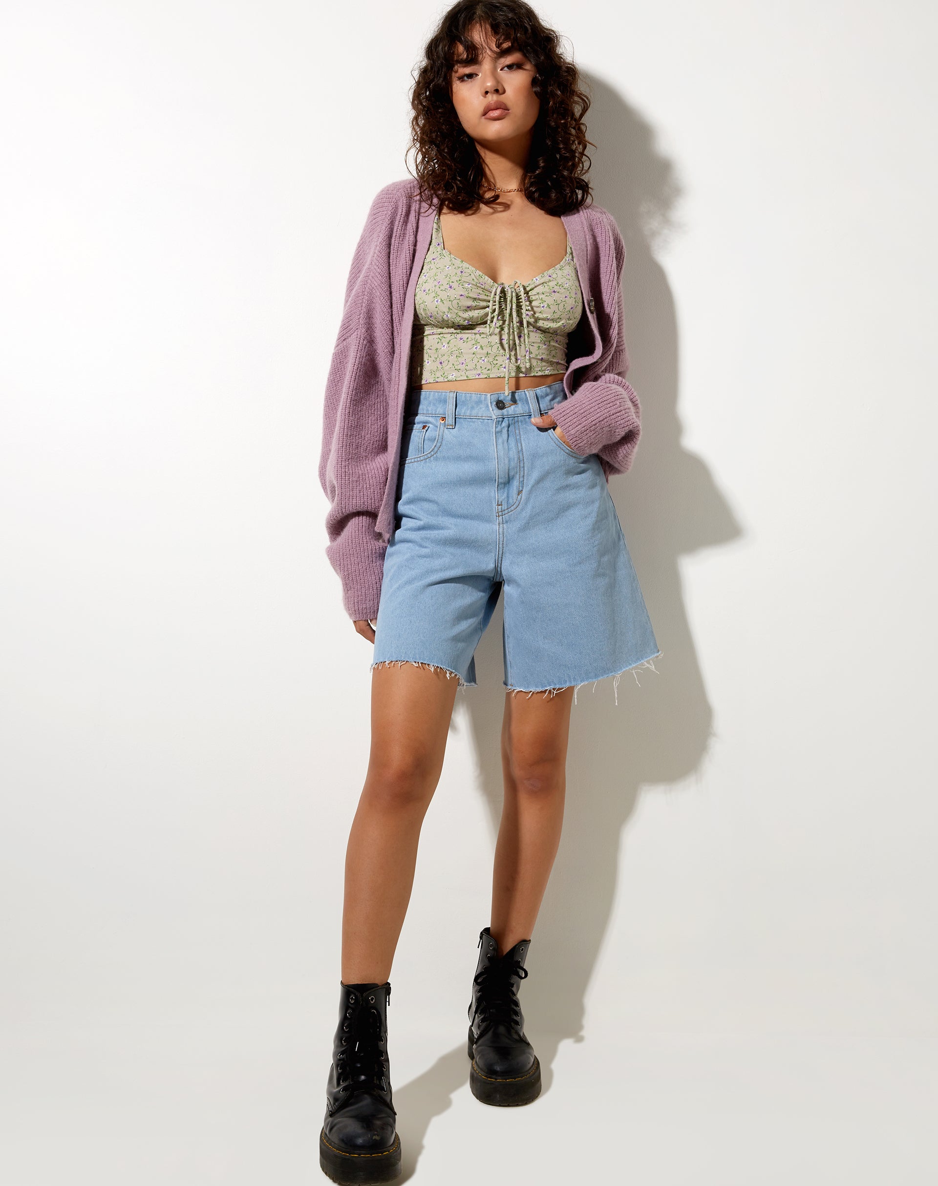Bild von Ridis Vest Crop Top in Parma Violett