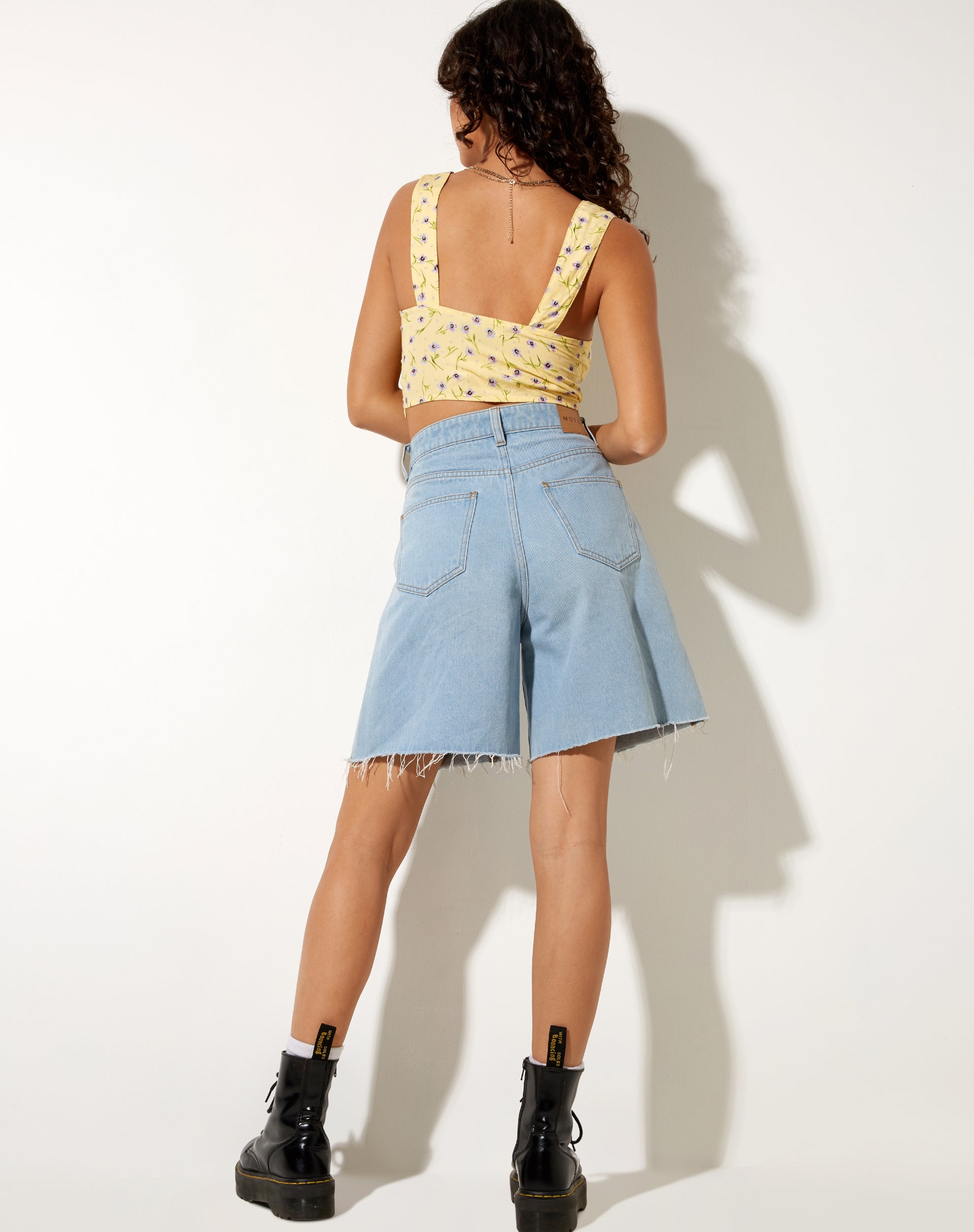 Bild von Ridis Vest Crop Top in Wild Flower Lemon Drop