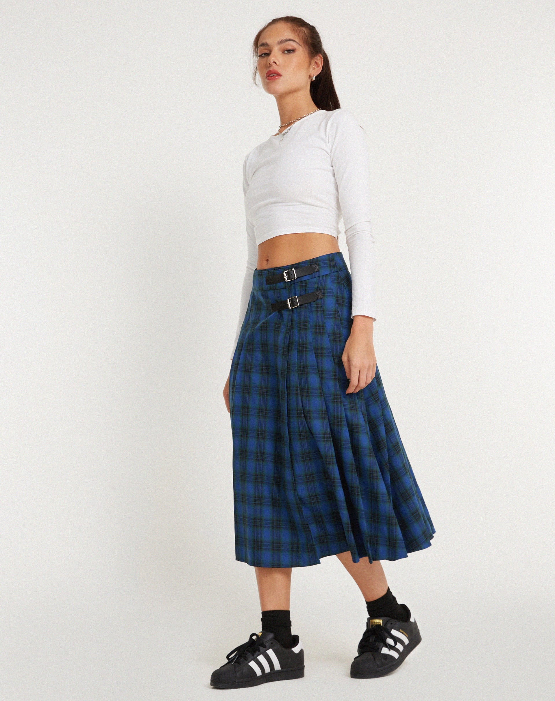 Bild von Rigifa Midirock in Tartans Blau Grau