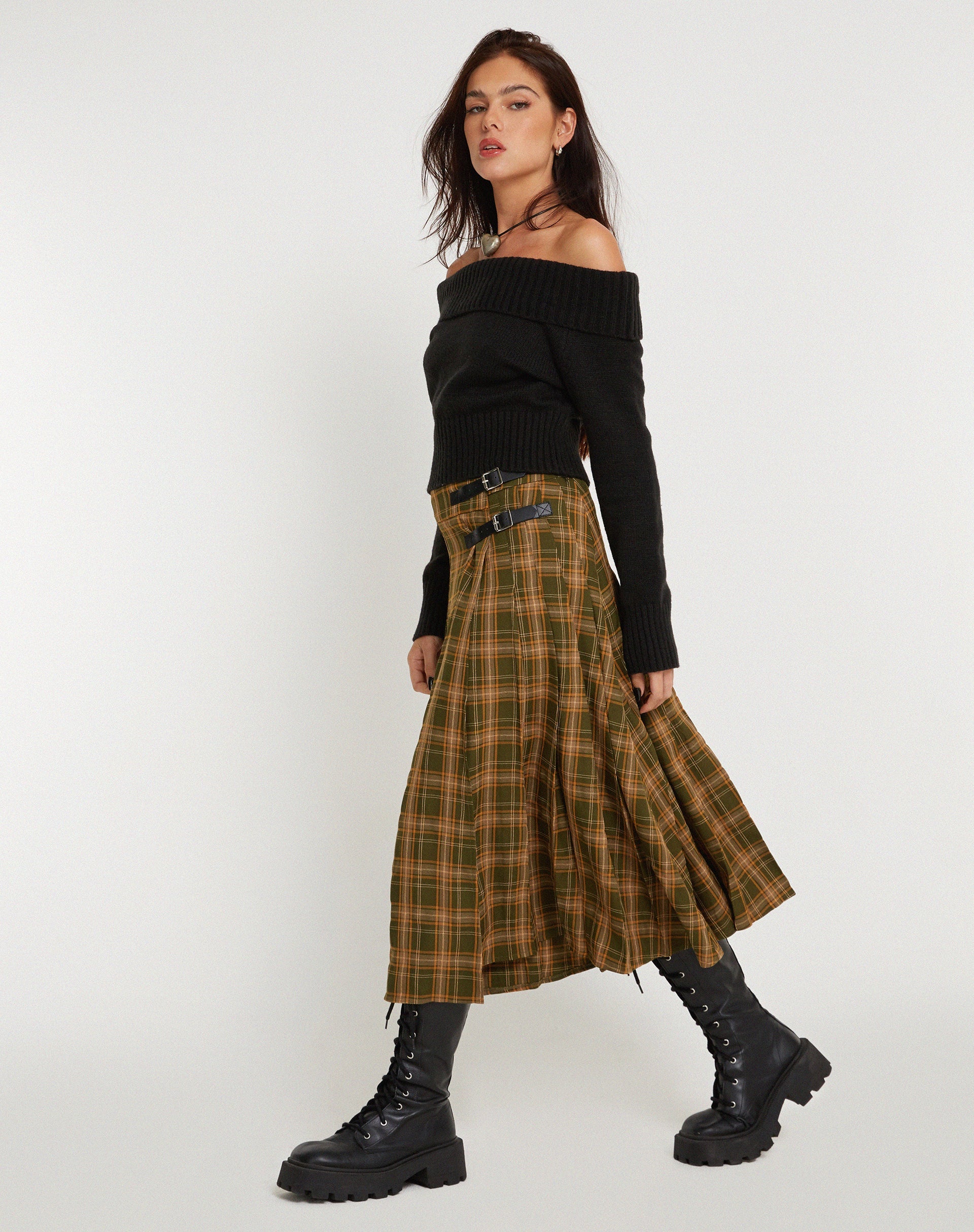Bild von Rigifa Midirock in Tartans Grün Braun