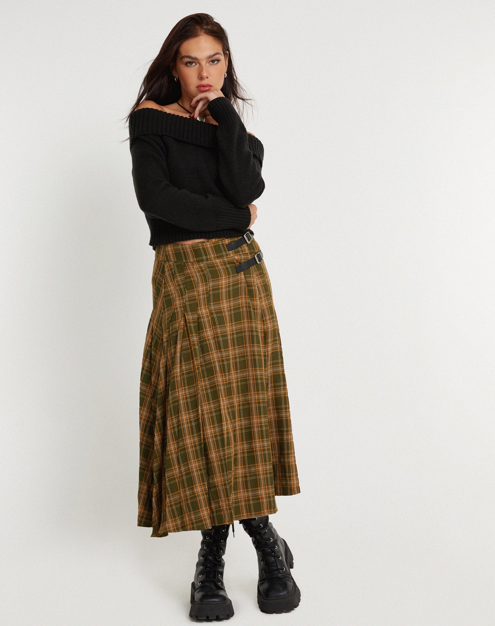Bild von Rigifa Midirock in Tartans Grün Braun