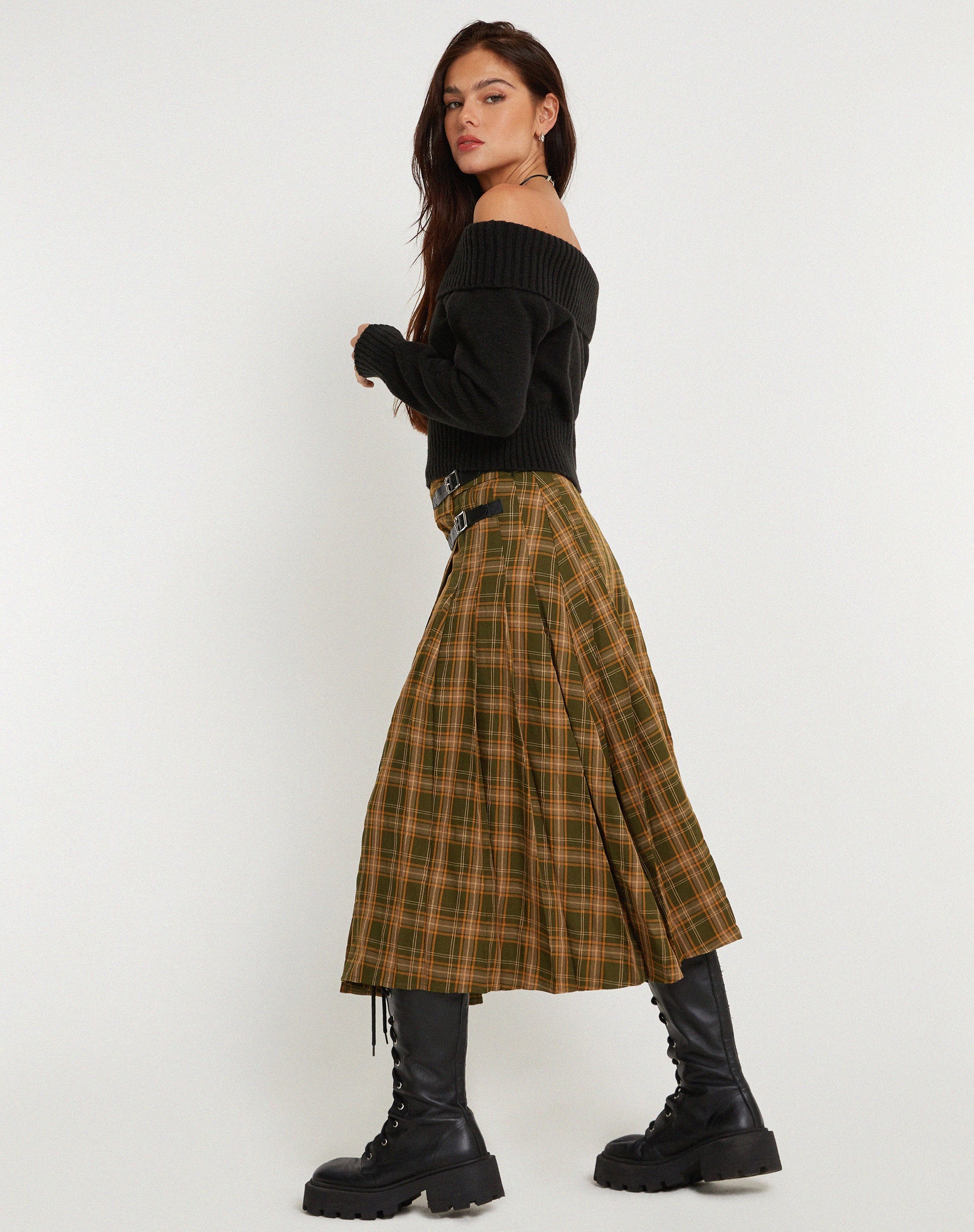 Bild von Rigifa Midirock in Tartans Grün Braun