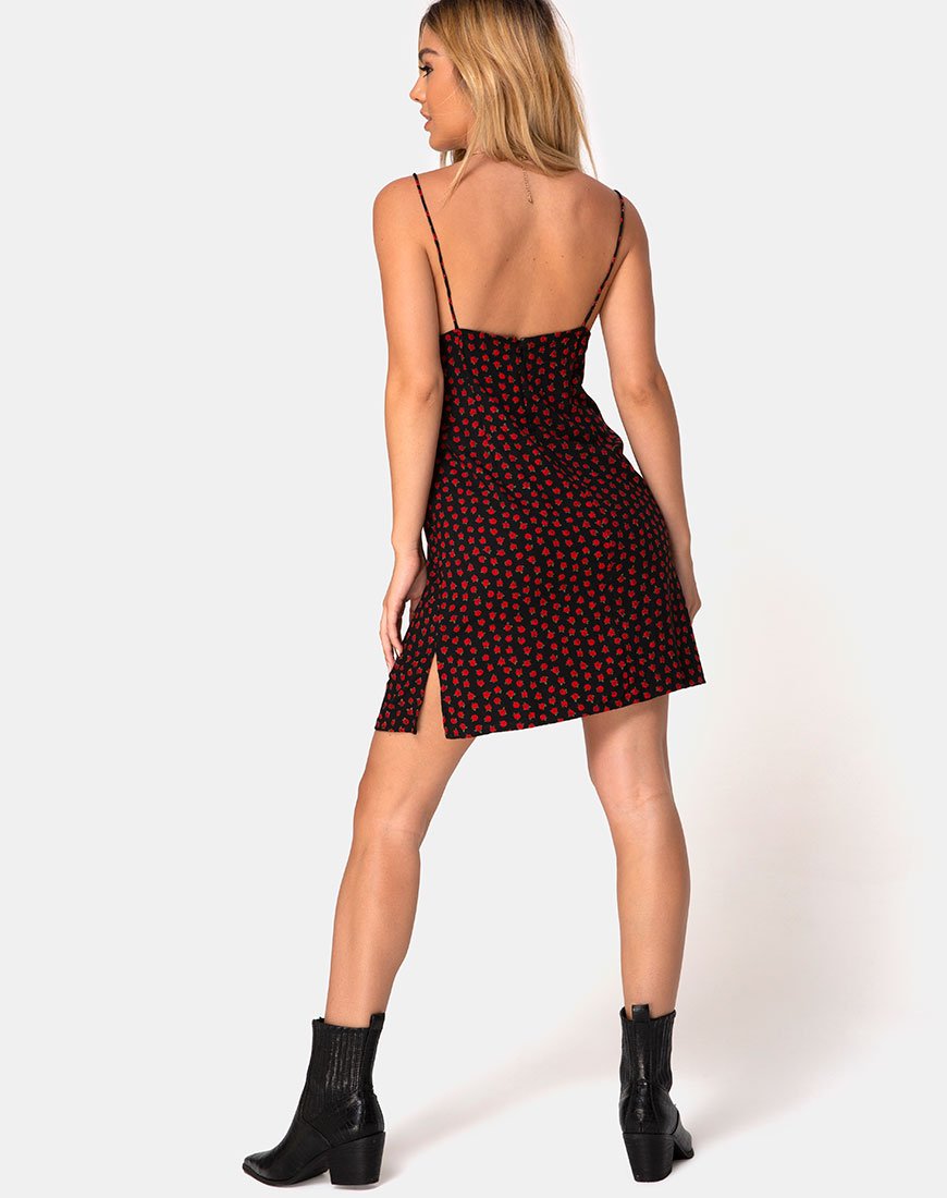 Image of Rilia Kleid in Dotty Rose Rot