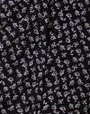 Dark Base Floral Schwarz