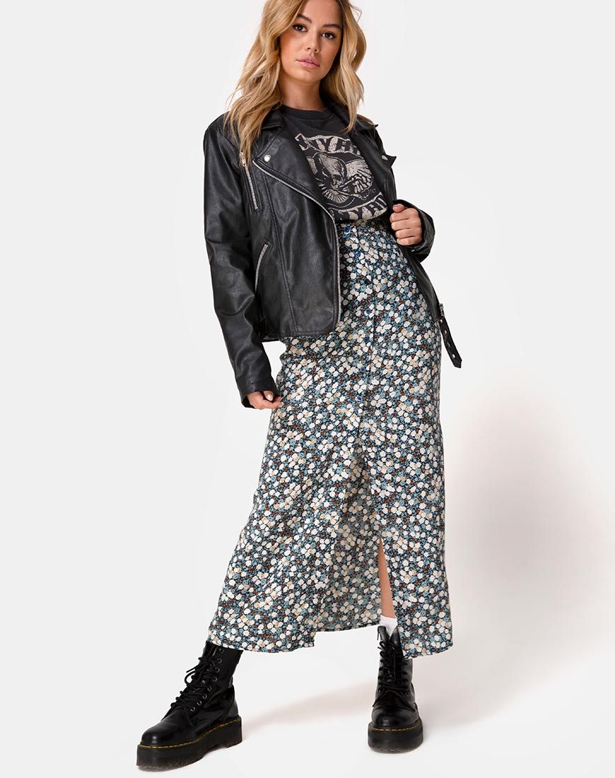 Rima Rock in Floral Field Navy
