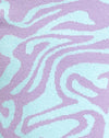 Knit Jagged Swirl Lavendel und Minze