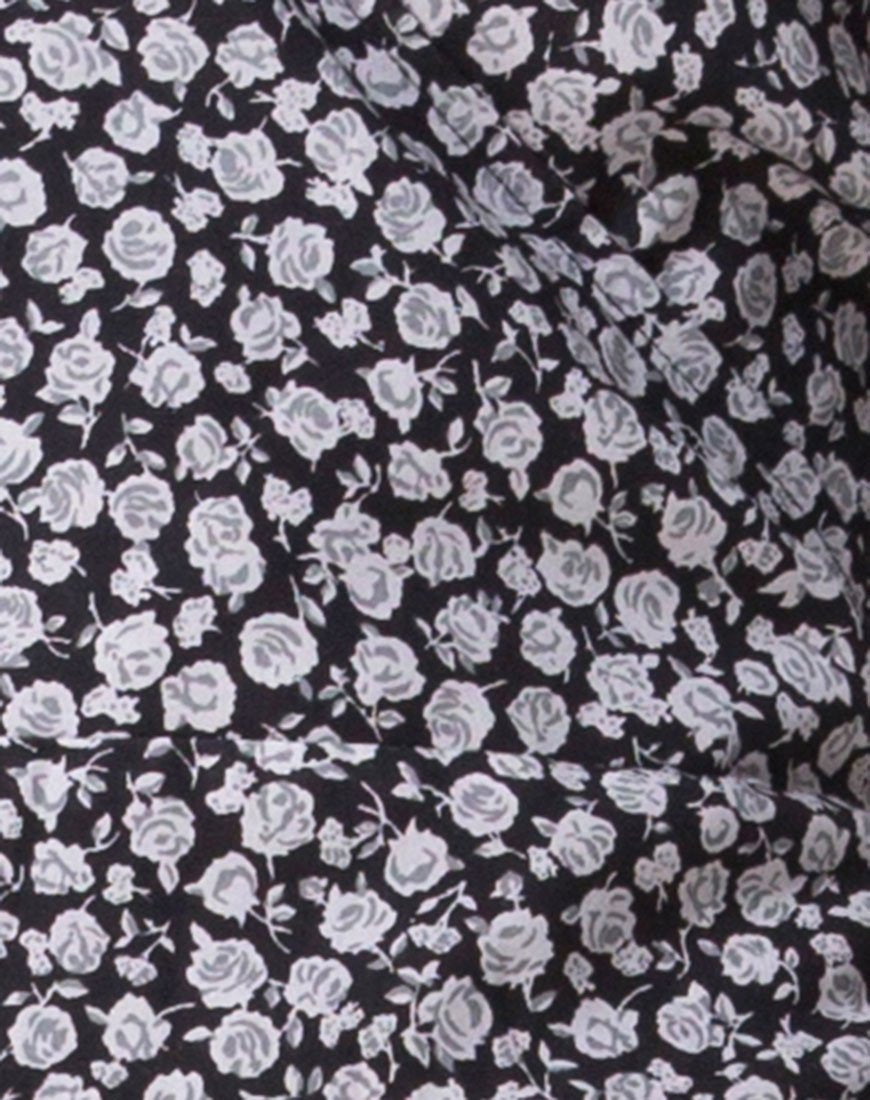 Image of Riva Kleid in Ditsy Rose Schwarz
