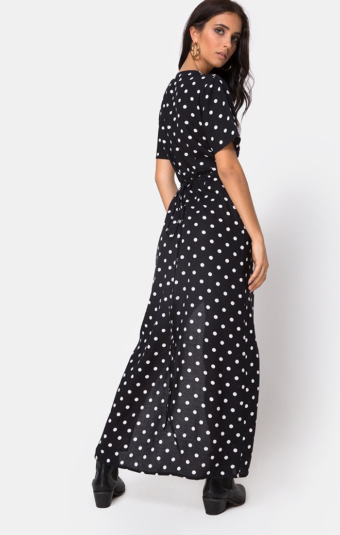 Riva Kleid in Medium Polka S/W