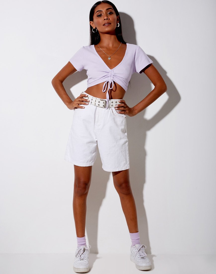 Image of Rivera Crop Top in Rippe Violett