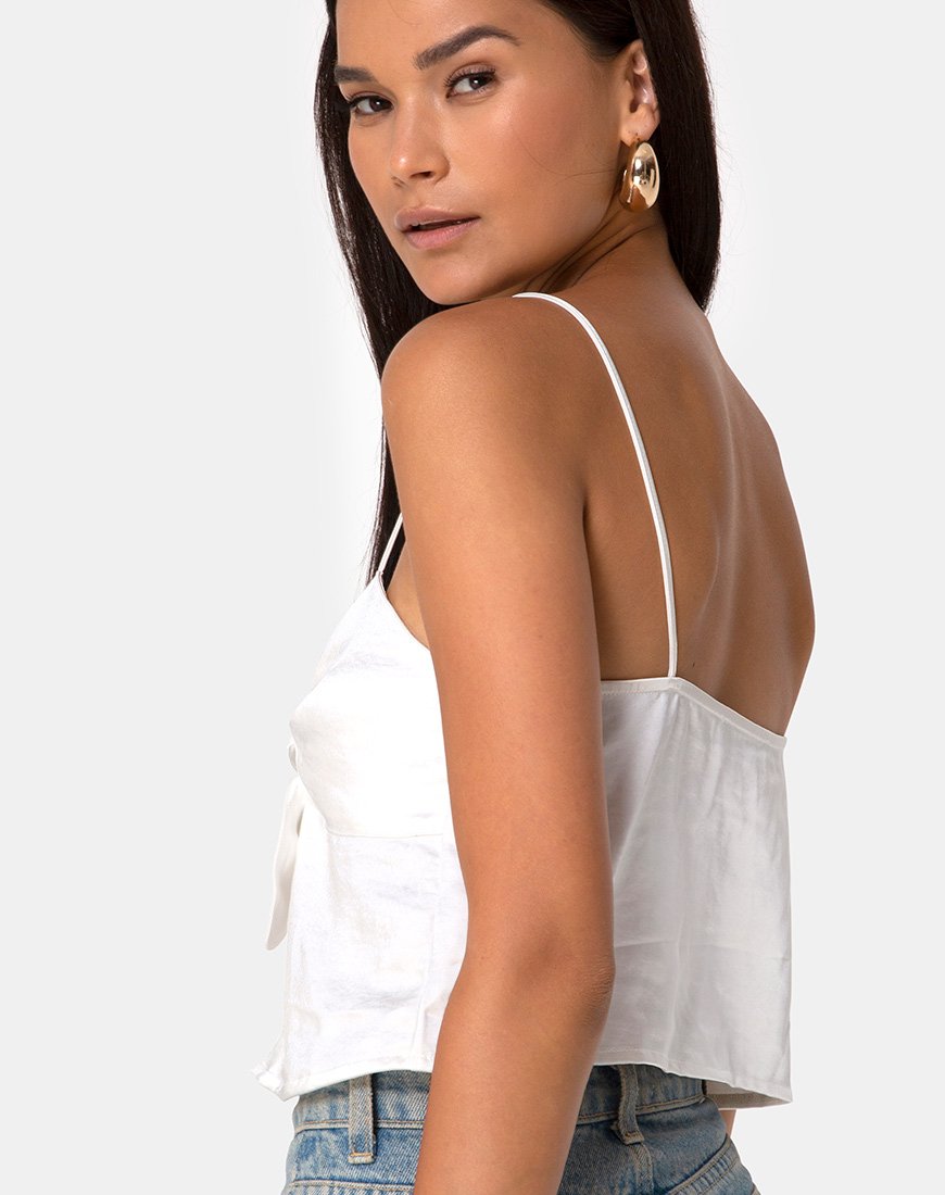 Bild von Roce Top in Satin Elfenbein