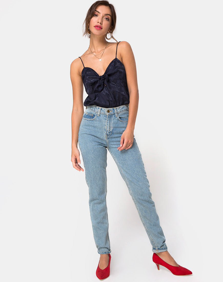 Bild von Rodice Mieder in Satin Rose Navy