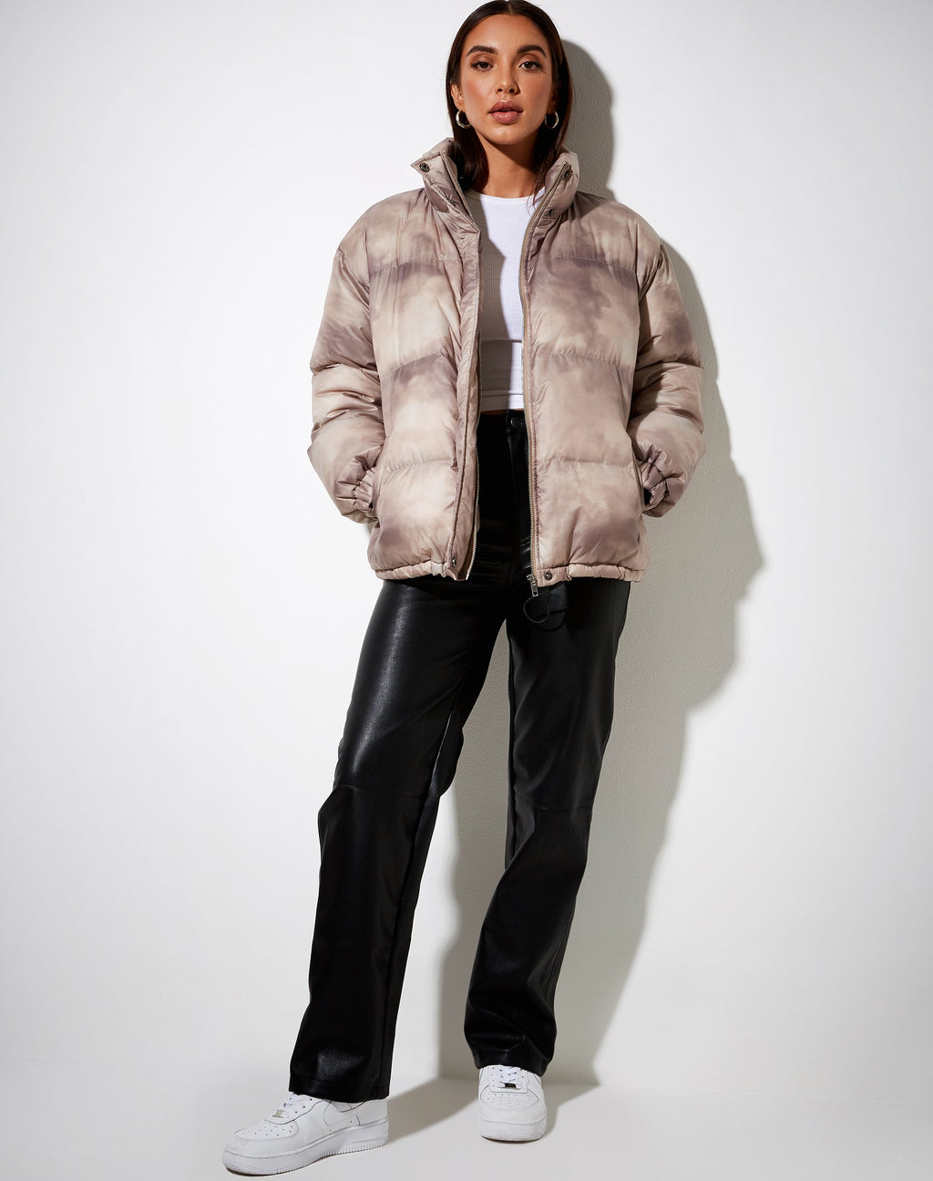 Rofer Pufferjacke in Beige Smoke