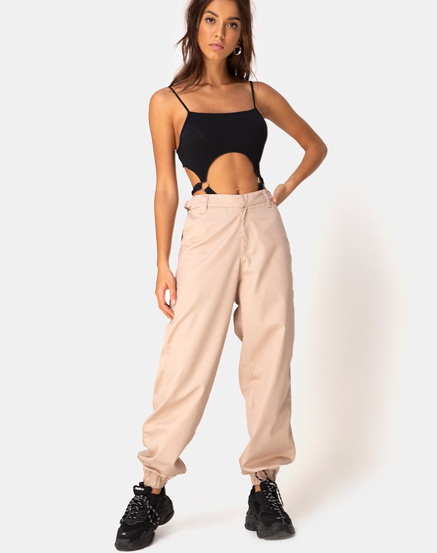 Jubie Cargo-Hose in Tan Drill