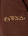 Tief Mahagoni Cowgirl Gold Embro