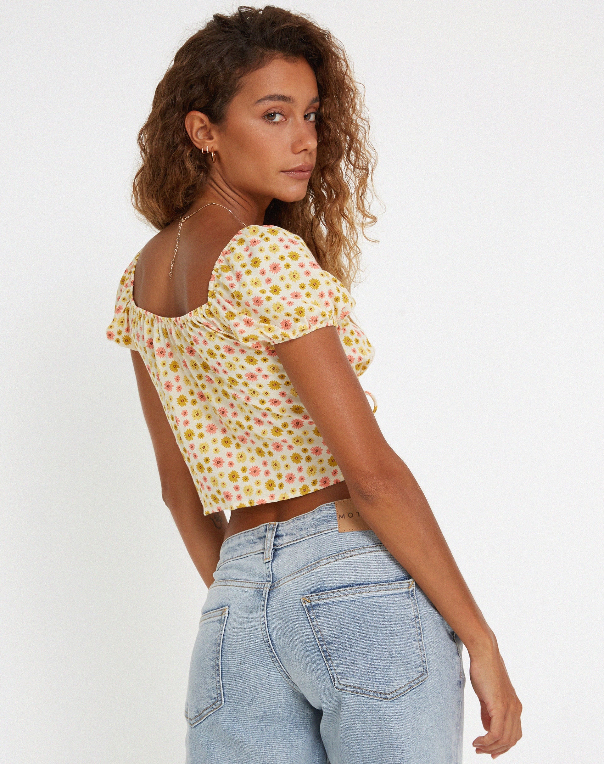 Bild von Rom Top in Daisy Chain Cream
