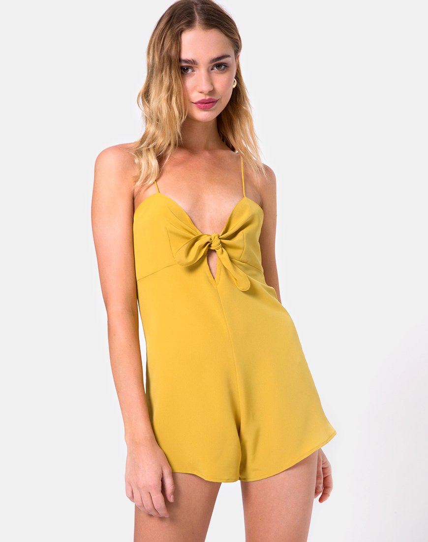 Roman Playsuit in Senf