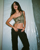 Bild von Romila Crop Top in Dystopian Crease Khaki