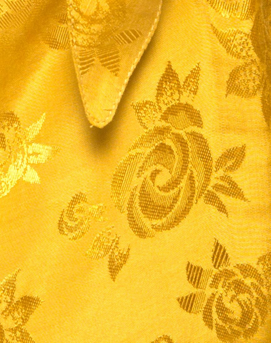 Image of Roppan Slip-Kleid aus Satin Senfrosa