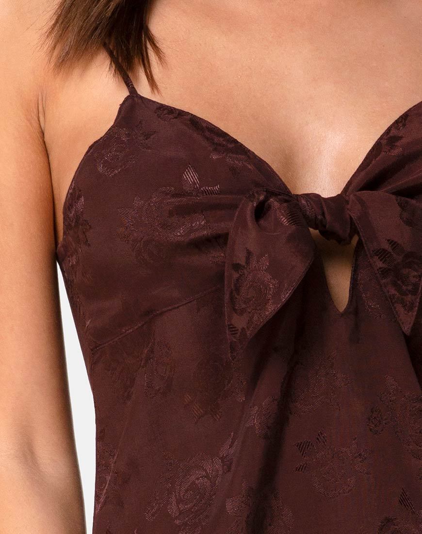 Image of Ronina Minikleid in Satin Rose Cocoa