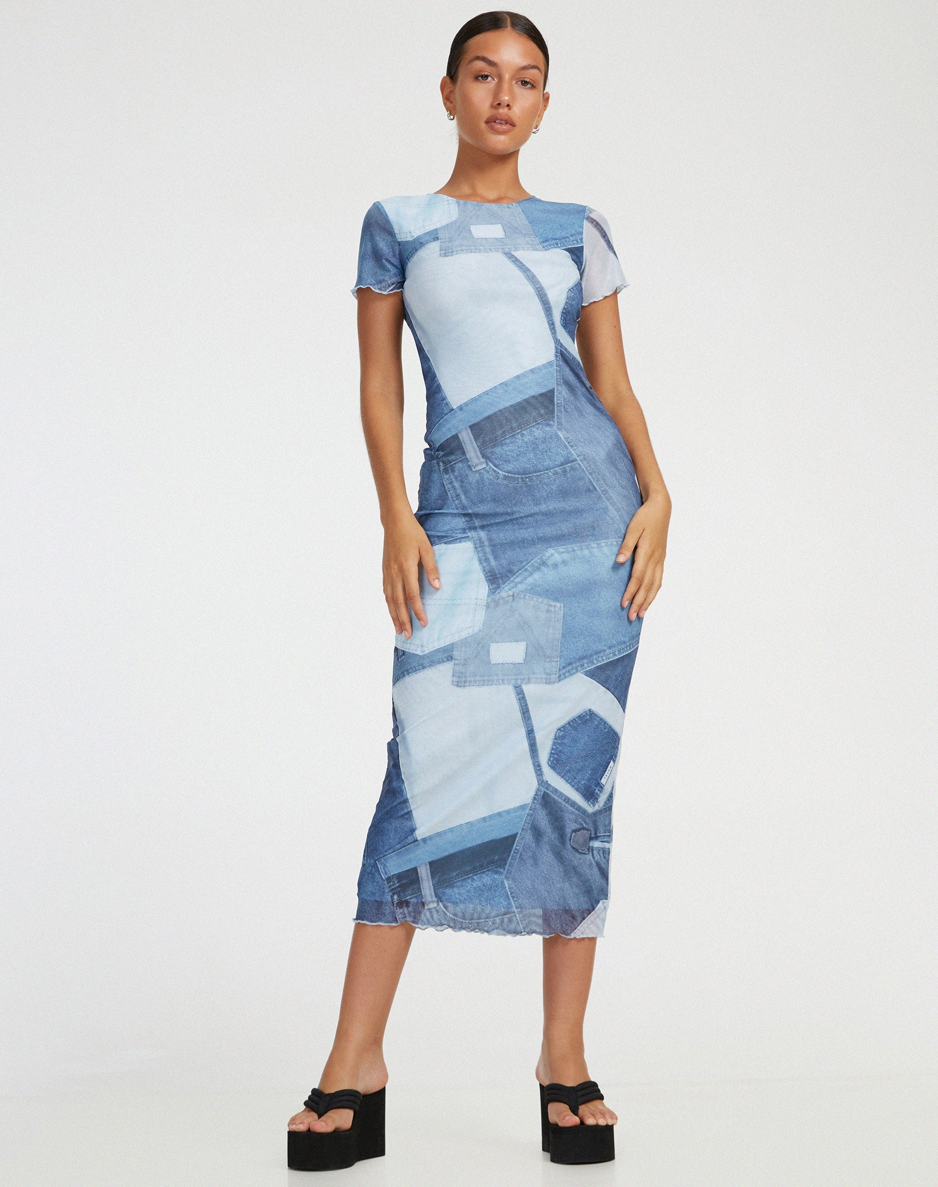 Bild von Roska Midikleid in Denim-Tasche