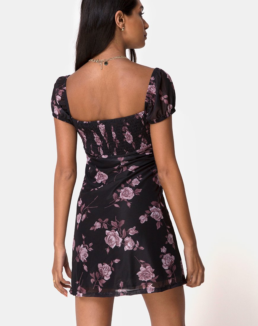 Ruchine Tee-Kleid in Dusky Rose