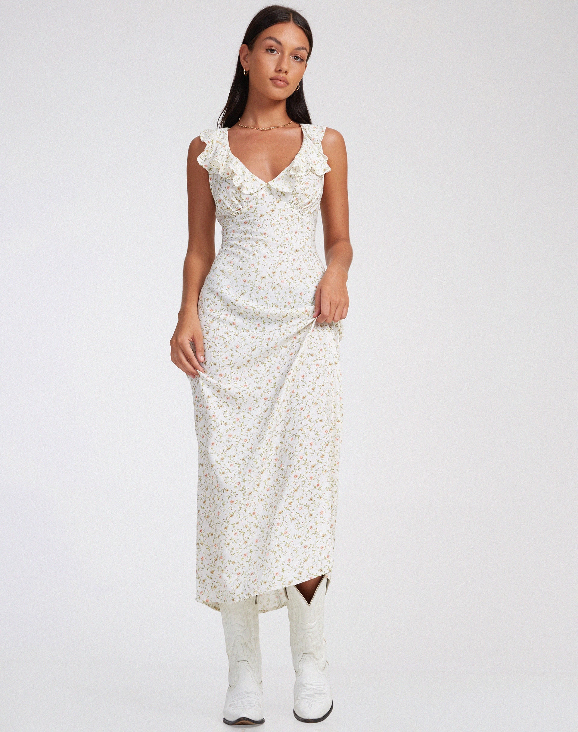 Abbildung von Rufiso Midikleid in Pretty Petal Ivory