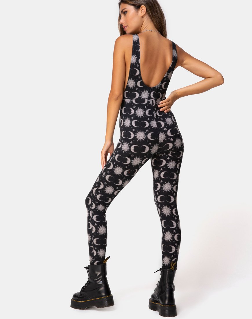Ruika Unitard in Moonlight Schwarz
