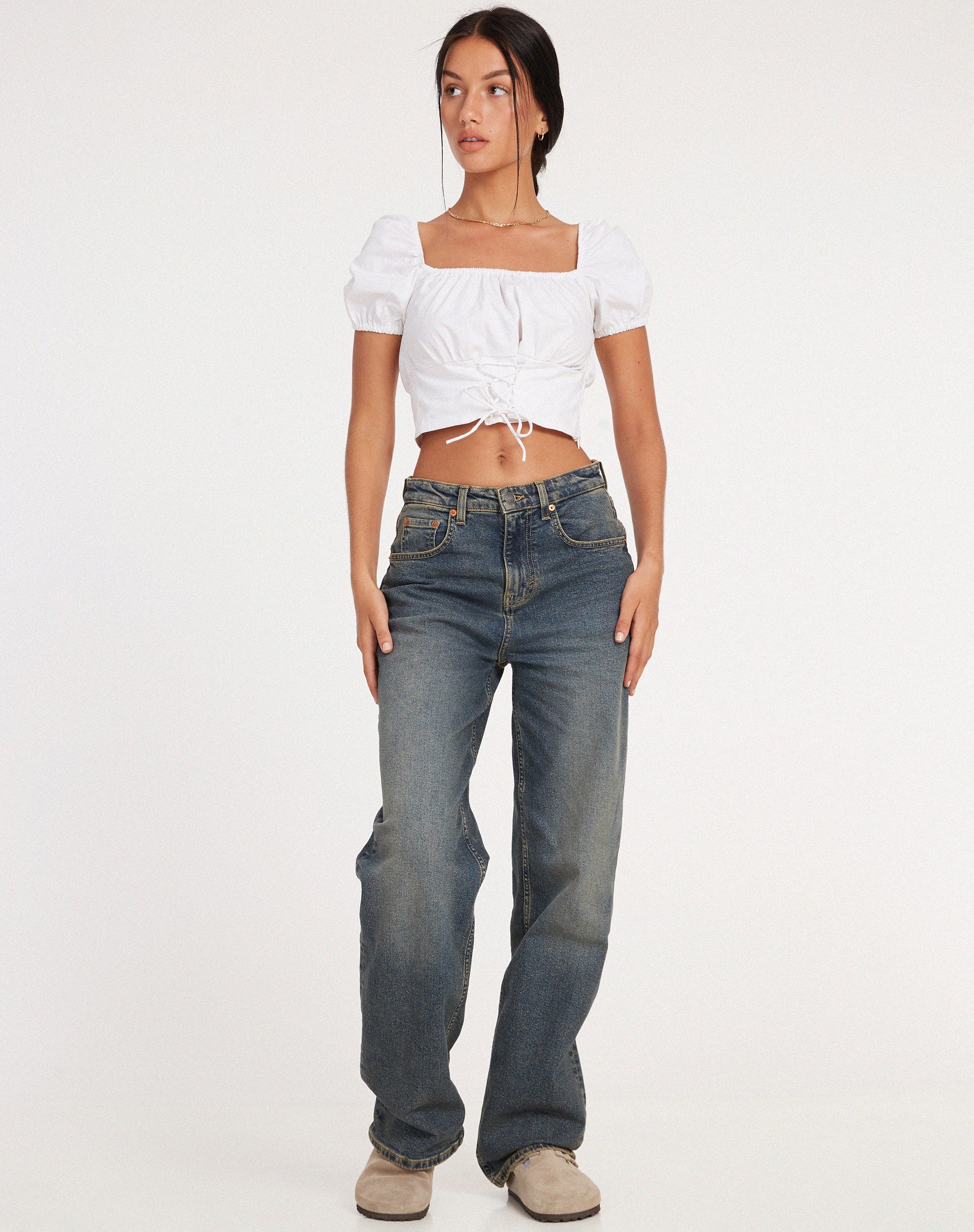 Bild von Ruiz Crop Top in Weiß