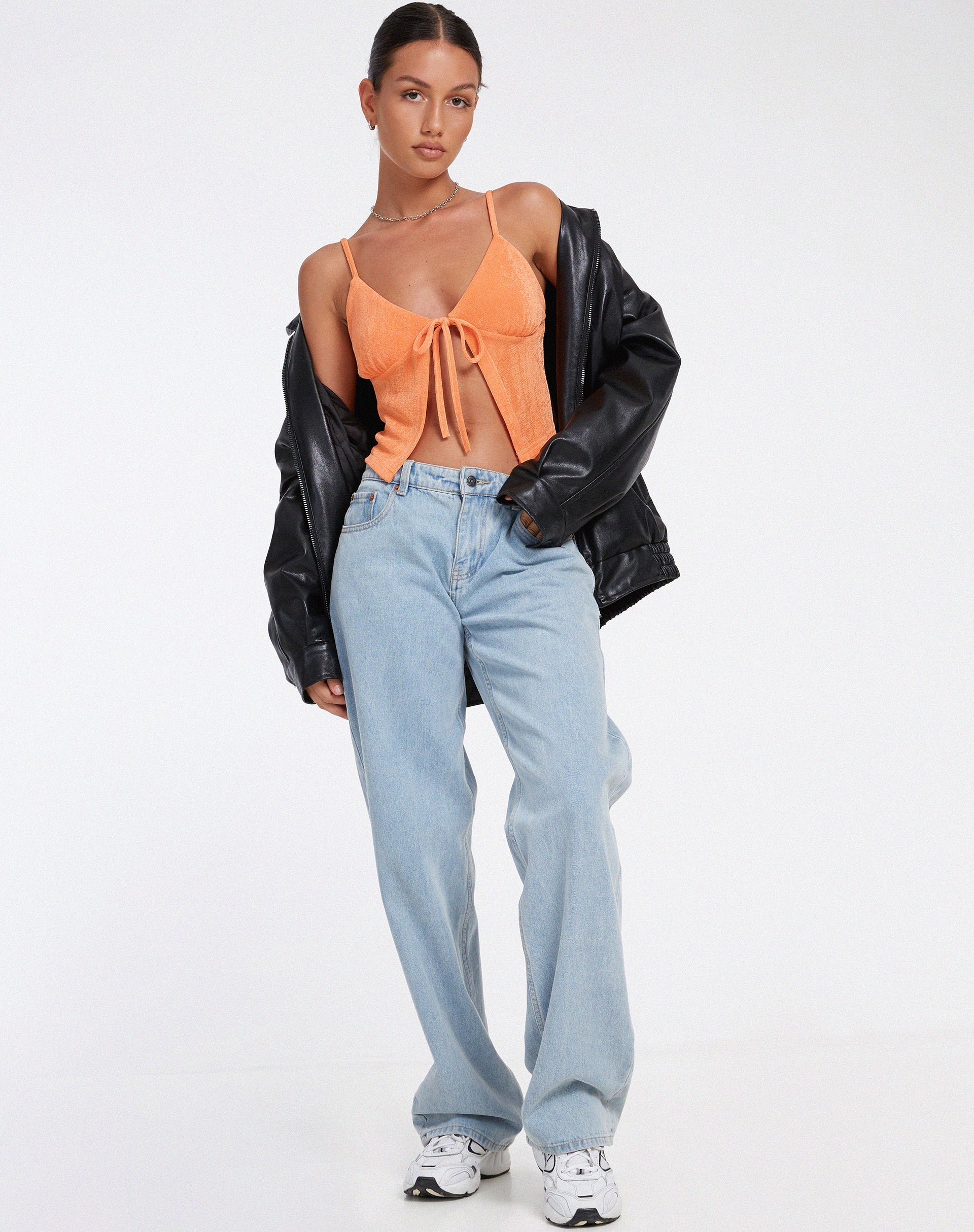 Abbildung von Rumak Top aus Krepp Soft Orange