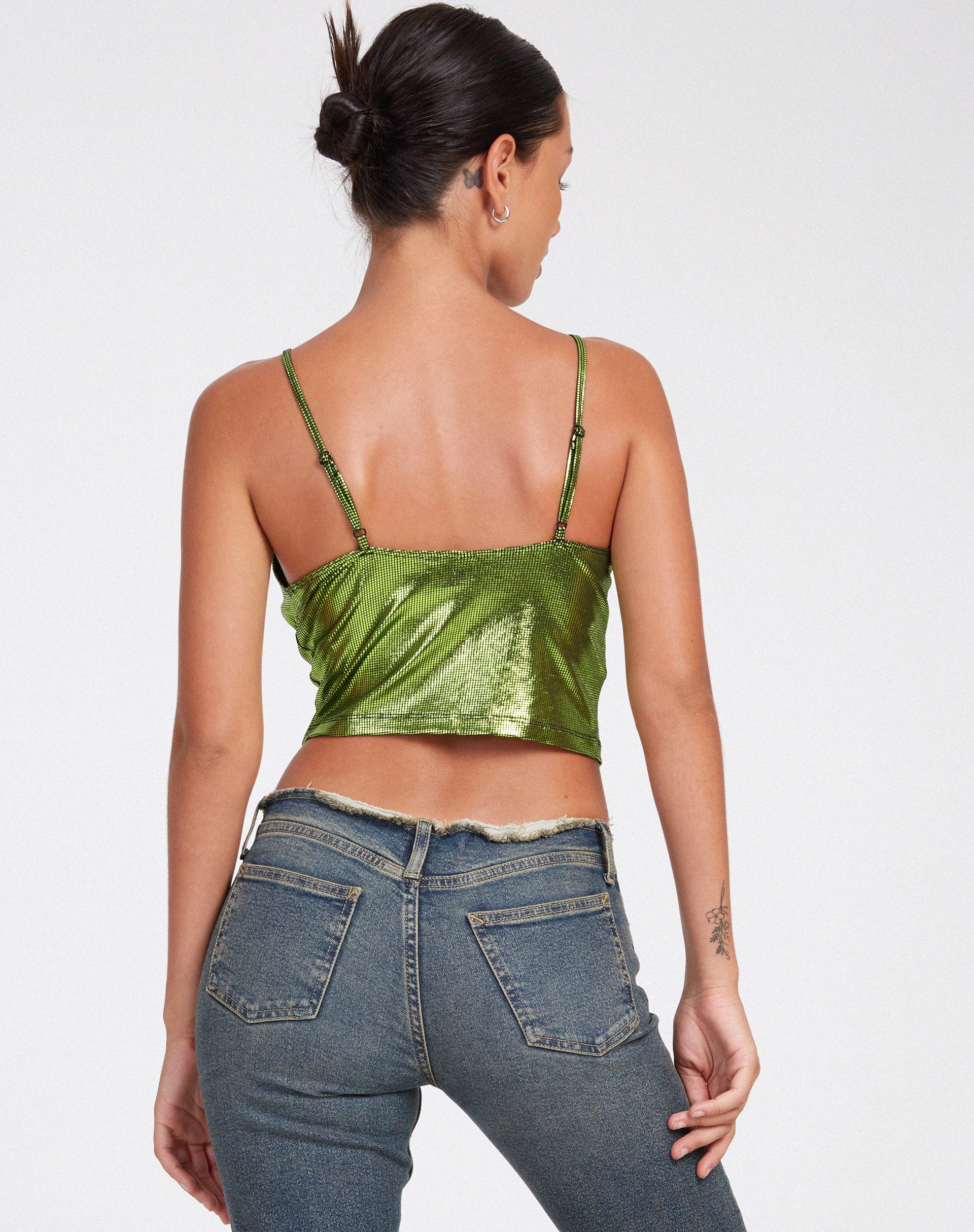Abbildung von Rumak Crop Top in Holographic Lime
