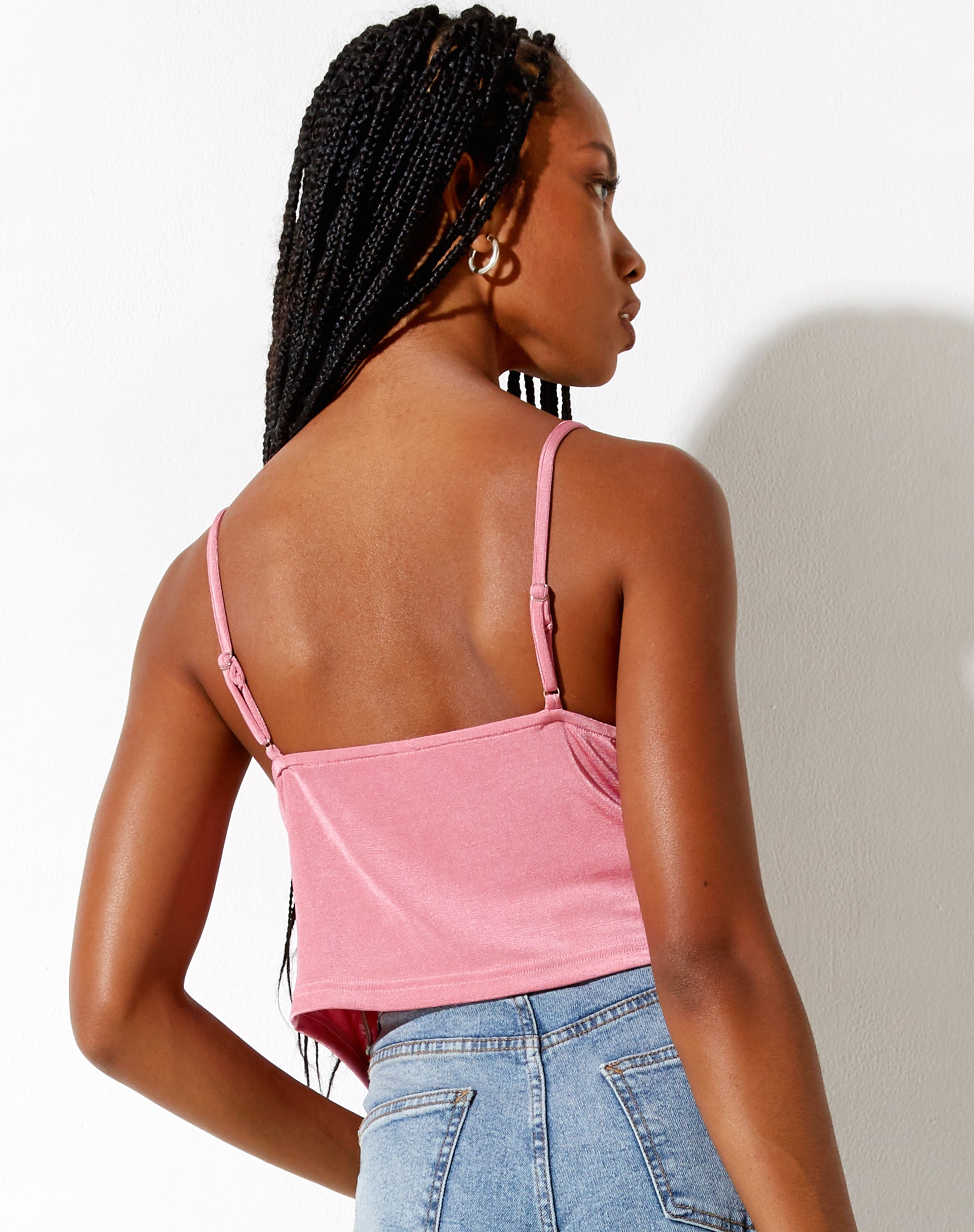 Image of Rumak Cami Top aus Krepp Hot Pink