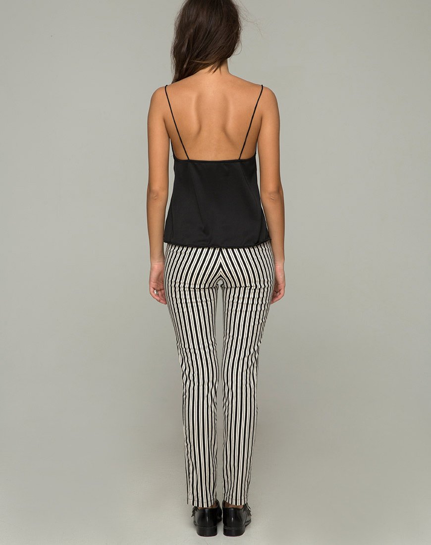 Image of Ruska Jeans in Mini Nadelstreifen Schwarz und Weiß