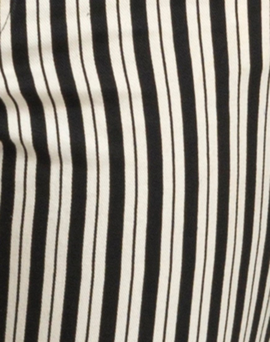 Image of Ruska Jeans in Mini Nadelstreifen Schwarz und Weiß