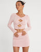 image of Ruti Langarm-Top aus Krepp in Babyrosa