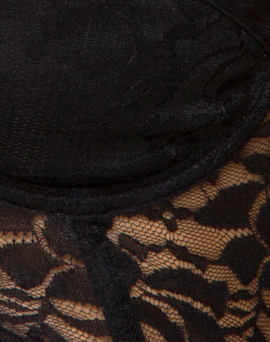 Image of Ryilup Bralet Top aus Spitze Schwarz