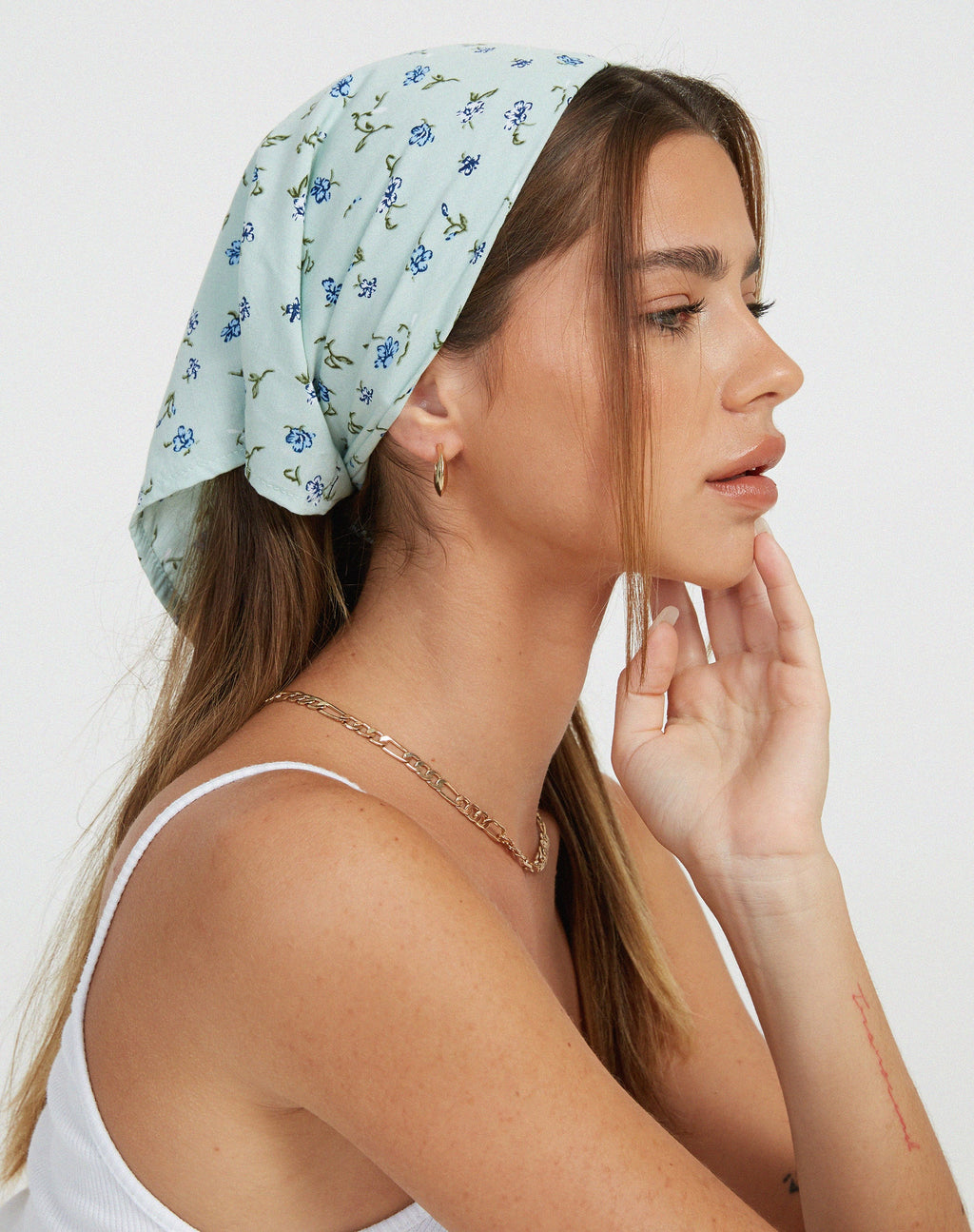 Bandana Pretty Petal Grün