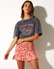 Bild von Rylee Mini Rock in Dark Wild Flower Cantaloupe