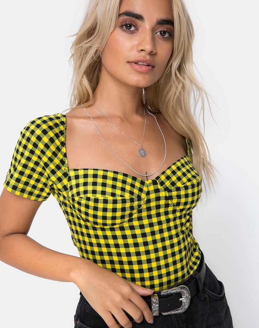 Ryon Mieder in Medium Gingham Gelb