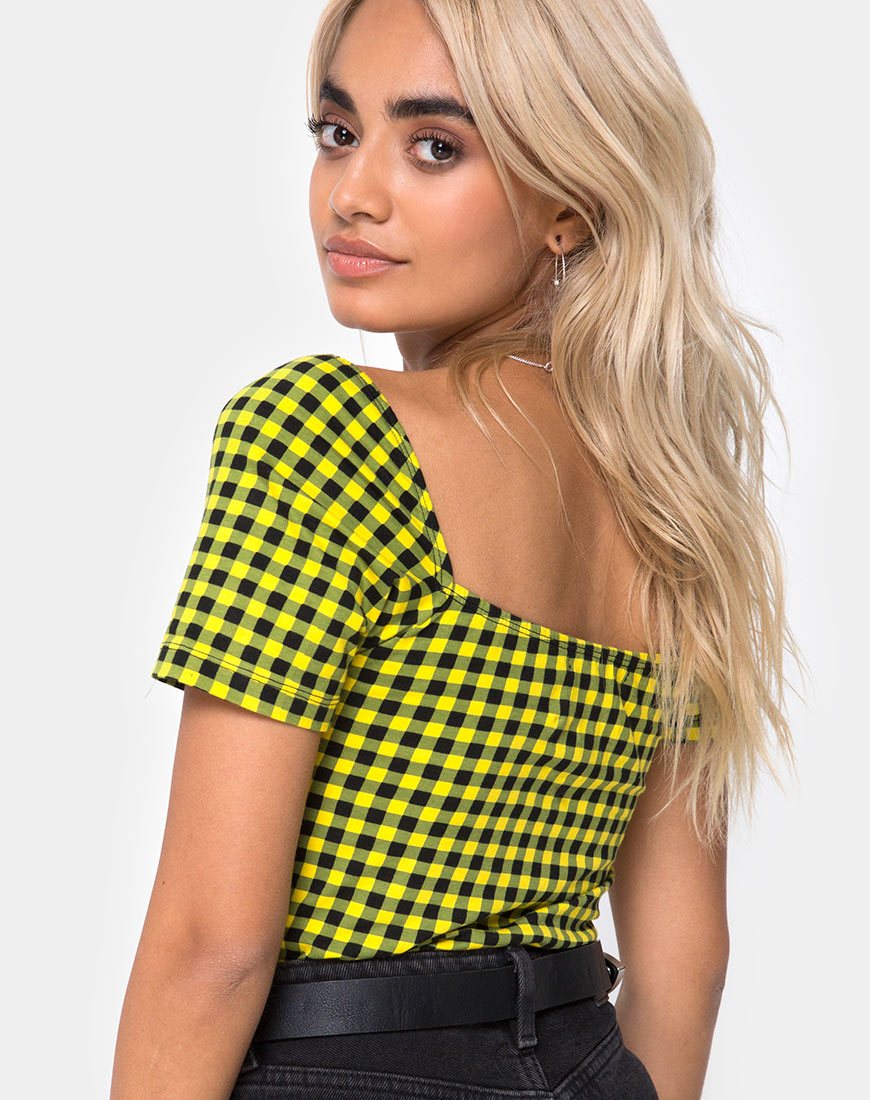 Ryon Mieder in Medium Gingham Gelb
