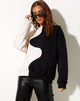 Image of Ryu Sweatshirt in Winter Weiß und Schwarz