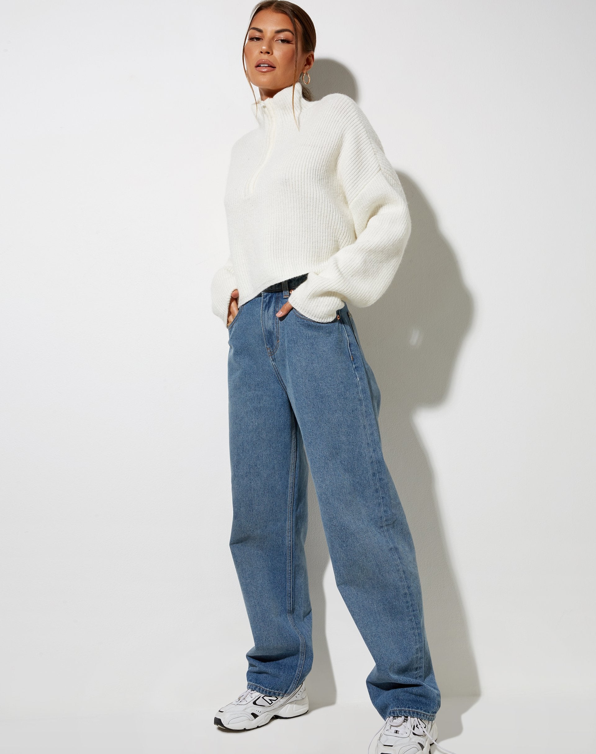 Image of Saba Pullover aus Strick in Elfenbein