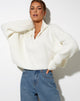 Image of Saba Pullover aus Strick in Elfenbein