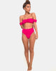 Bild von Shaca Bikini Bottom in 80s Crinkle Pink Highlighter