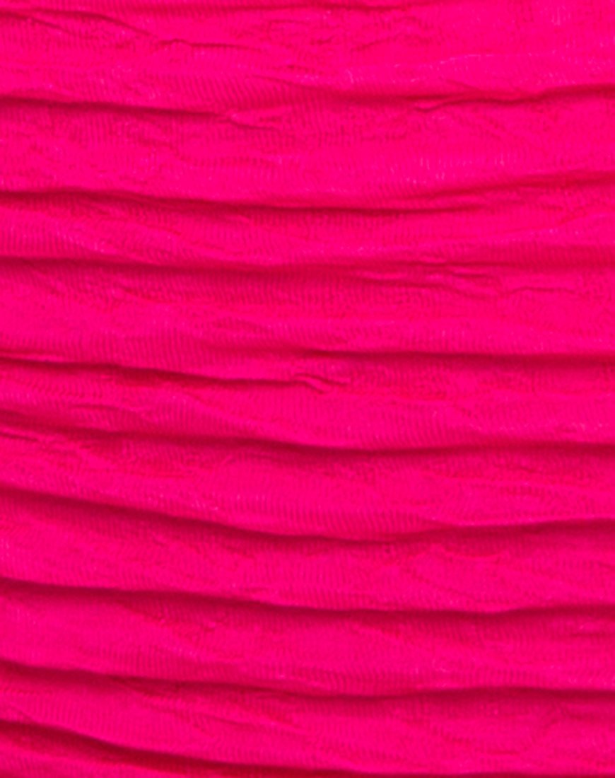 Bild von Shaca Bikini Bottom in 80s Crinkle Pink Highlighter