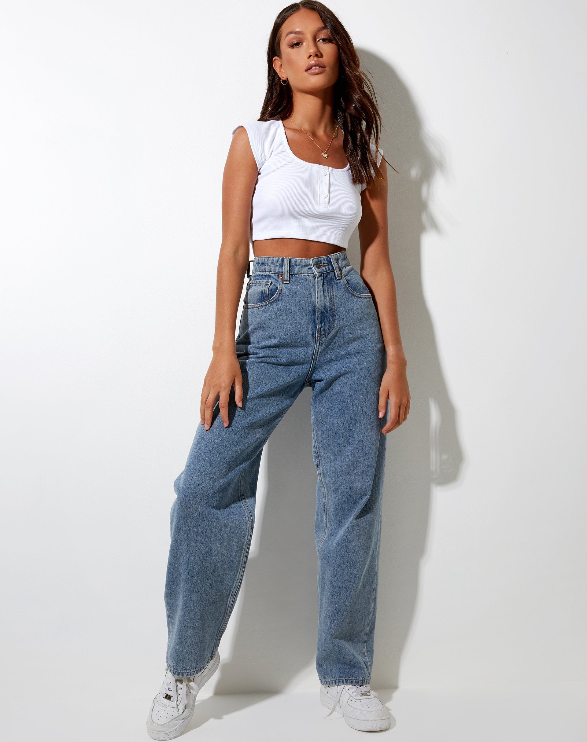 Bild von Safiya Crop Top in Weiß