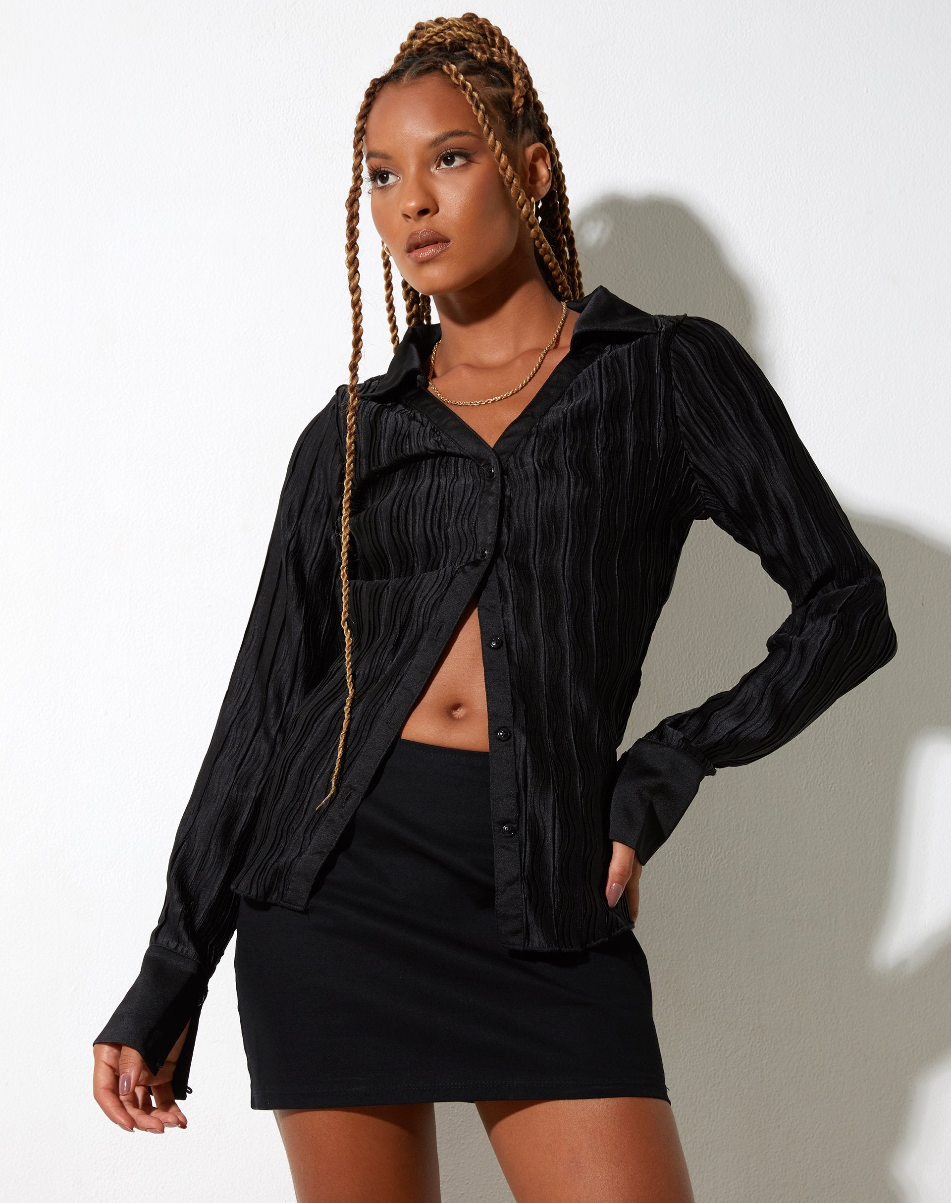 Image von Sagira Top in Crinkle Black