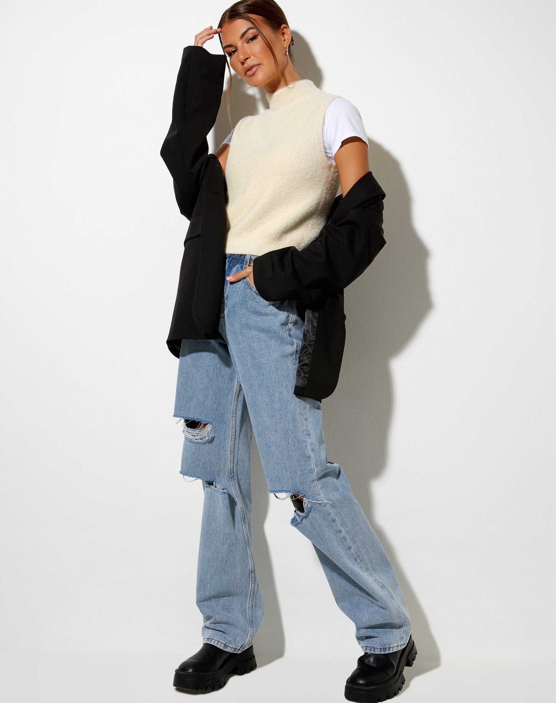 Bild von Sai Tank Top in Knit Elfenbein