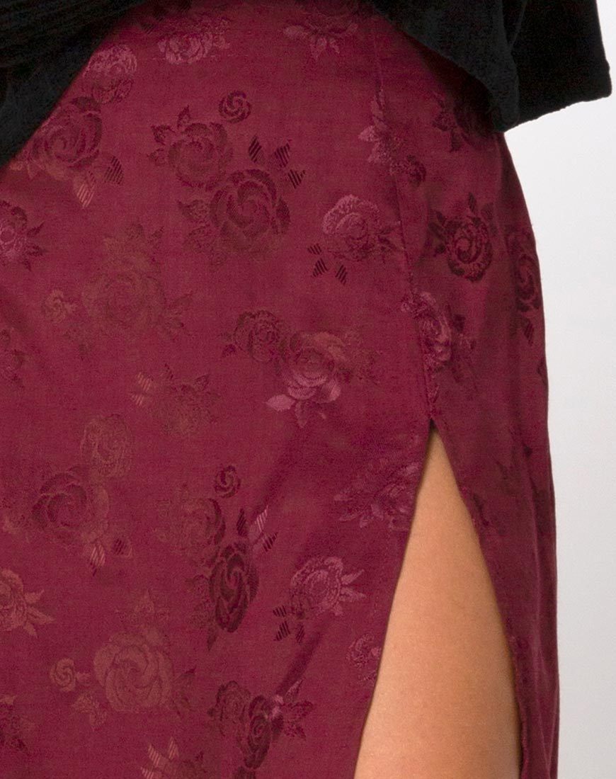 Bild von Saika Midirock aus Satin Rose Burgundy