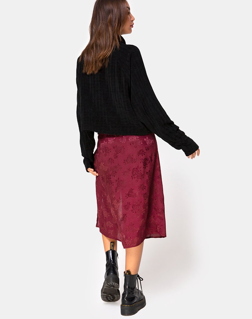 Bild von Saika Midirock aus Satin Rose Burgundy