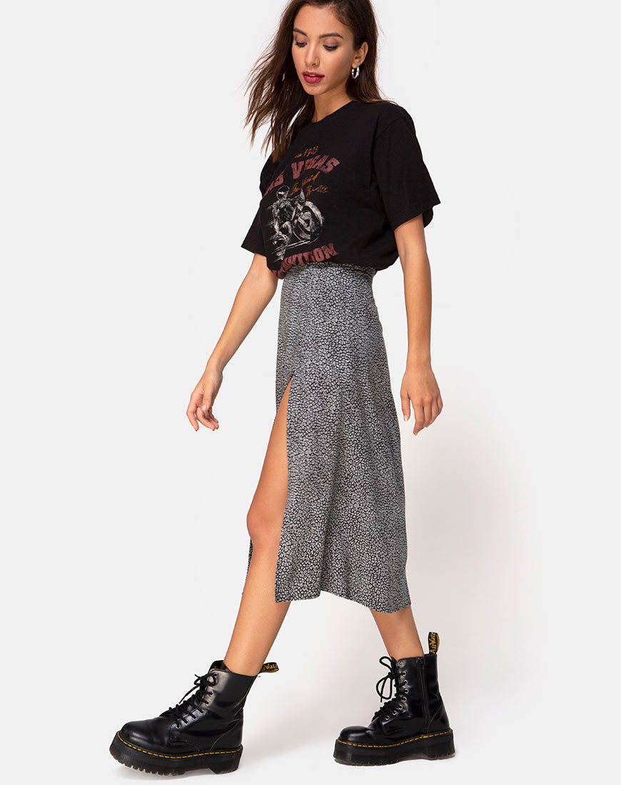 Bild von Saika Midirock in Ditsy Leopard Grau